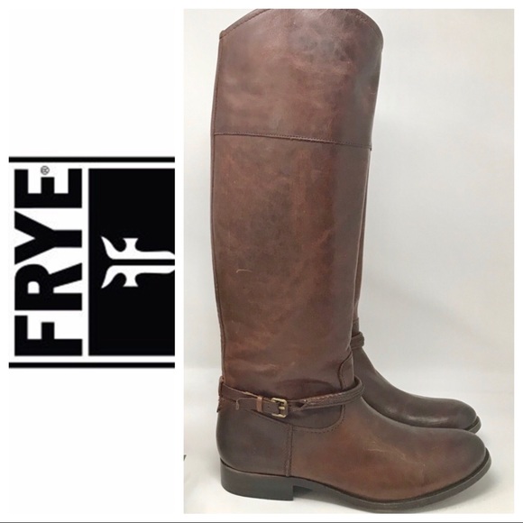 Frye Shoes - Frye Tall Pull on Brown Vintage Boots Size 8 M